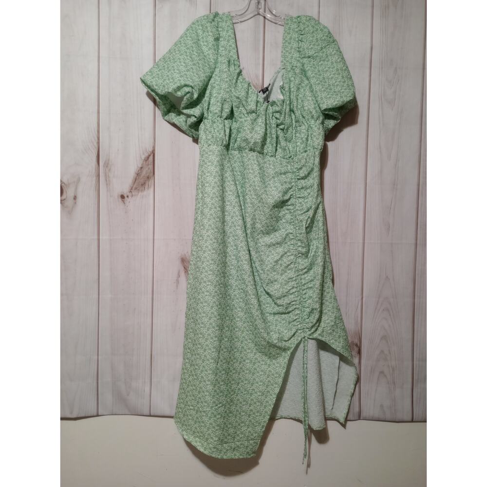 Pretty Little Thing Dress Ladies 18 Green Milkmaid